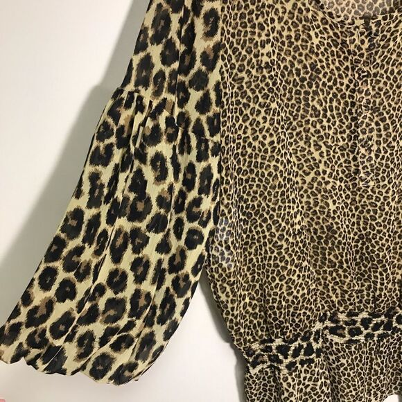Jones New York animal print top    Size Large - Picture 3 of 5
